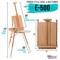 Large Beechwood French Easel, Adjustable Plein Air Easels Sketchbox Tripod for Field & Studio Painting Easel for Adults, Drawing, Display - Portable with Artist Drawer & Palette